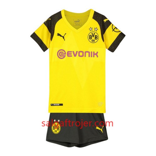 Borussia Dortmund Fodboldtrøjer Børn Hjemmebanesæt 2018/19 Kort ærmer Borussia Dortmund Fodboldtrøjer Børn Hjemmebanesæt 2018/19 Kort ærmer